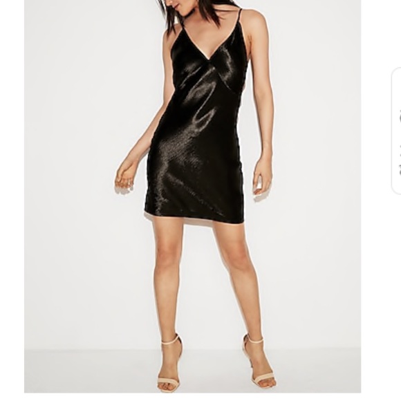 Express Dresses & Skirts - Express Satin Cowl Back Slip Dress NWT